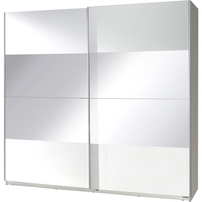 FRONTI Šatní skříň TWISTER 2 bílá / zrcadla