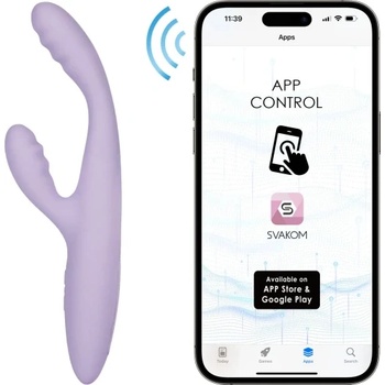 SVAKOM Тънък затоплящ рабит вибратор с App - Svakom Cici+ 2