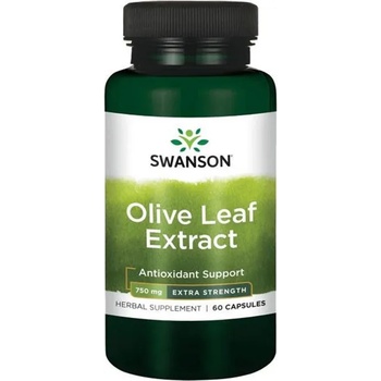 Swanson Olive Leaf Extract, 750 mg, 60 капсули, Swanson (SWH139)