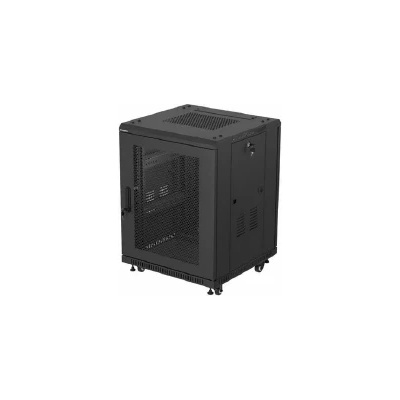 Lanberg rack cabinet 19 free-standing 15U/600X600 (FLAT PACK) with mesh door (FF01-6615-23B)