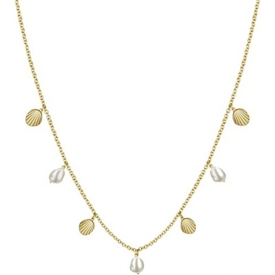 Rosefield Štýlový pozlátený náhrdelník amber JMSPNG-J161