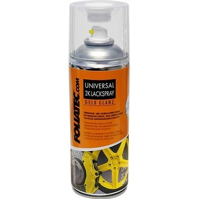 Foliatec dvousložková barva na brzdy ve spreji 400 ml žlutá