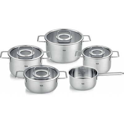 Fissler Sada hrnců PURE stříbrná nerezová ocel 5 ks – Zboží Dáma