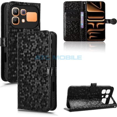 Pouzdro Shield4U Infinix Note 60 5G (X6879), Note 60 Pro 5G (X6878) Diamond Texture otevírací černé