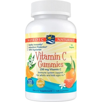 Nordic Naturals Vitamin C Gummies 250 mg [120 желирани бонбони] Мандарина