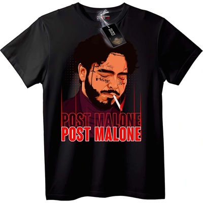 NOONEBRAND Тениска Post Malone - 2XL, Black