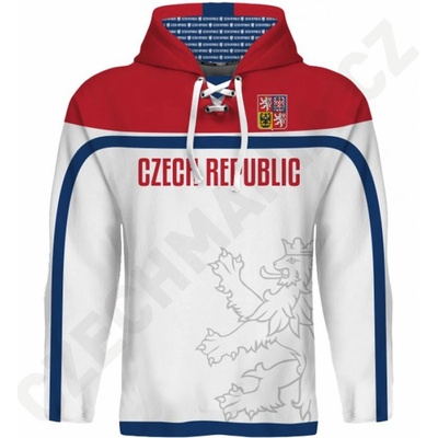 3b mikina CZECH REPUBLIC bílá – Zboží Mobilmania