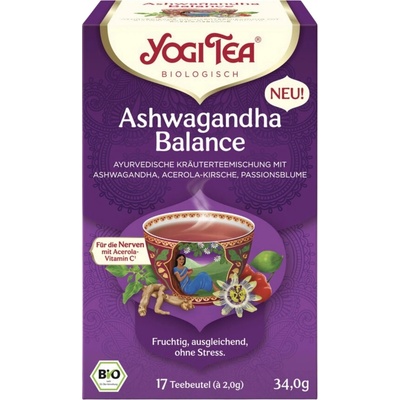 Yogi Tea Bio Ashwagandha Balance 17 čajových sáčků