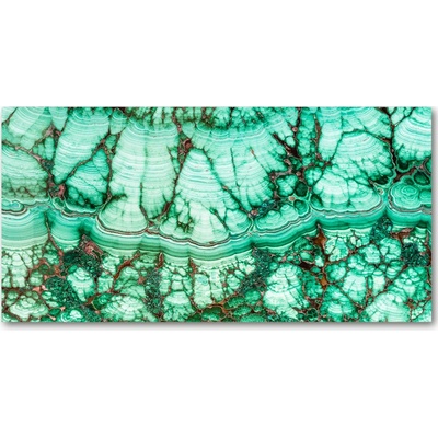 Fotoobraz na skle Malachitová textúra 100x50 cm