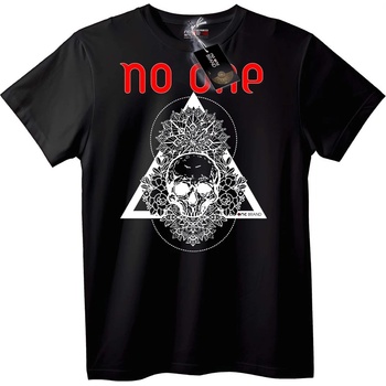 NOONEBRAND Тениска Никой Черепен Триъгълник - 2XL, White