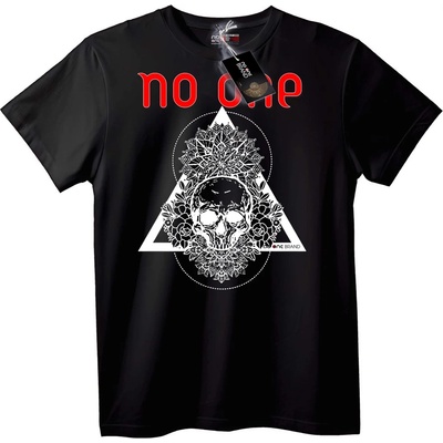 NOONEBRAND Тениска Никой Черепен Триъгълник - 2XL, White