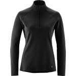 Gonso Дамска фланелка с дълъг ръкав за колоездене Gonso Women's Essential Jersey Longsleeve Therm Cycling jersey - Black - размер 46 (EU) (156-2671-0117)