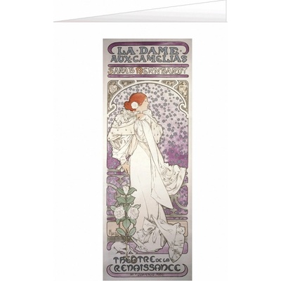 Blahopřání Alfons Mucha – La Dame aux Camélias