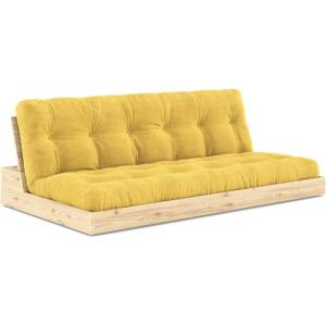 Karup Design Жълт разтегателен диван от велур 196 cm Base - Karup Design (137101514)