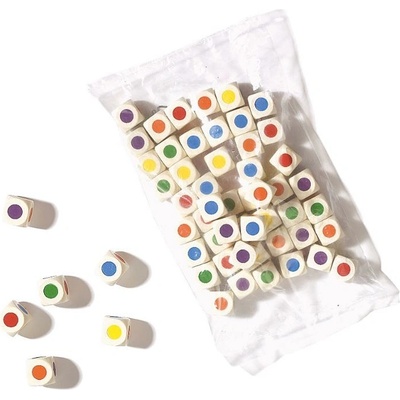 Kostka hrací barevná 1 ks Philos 16 mm