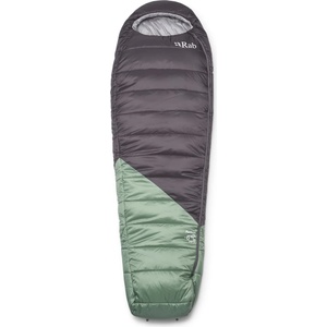 Rab Дамски синтетичен спален чувал Rab Women's Radeon -6C / 20F Synthetic sleeping bag - Dark Fig Green / Graphene - размер Long (514-1628-0112) Спален чувал