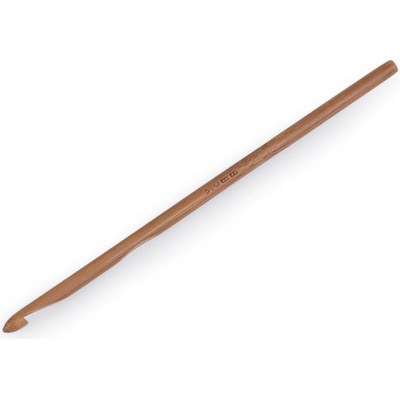 Bambusový háček na háčkování vel. 3; 4; 4,5; 5; 5,5 Varianta: 6 (5 mm) bambus tmavý, Balení: 1 ks