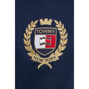 Tommy Hilfiger Памучен суичър Tommy Jeans в тъмносиньо с апликация DW0DW18772 (DW0DW18772)