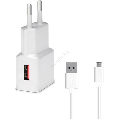 WINNER GROUP-WG Winner Group- Адаптер за бързо зареждане 1xUSB-A PD 18W + USB кабел USB-C / USB-A 1m (WN0061)