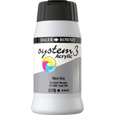 Daler-Rowney System3 АКРИЛНА боя Warm Grey 500 ml 1 бр (129500078)