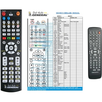 GENERAL SCOTT Mdx i65 - съвместимо дистанционно управление на марката General (Mdx i65)