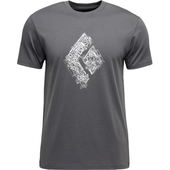 Black Diamond Мъжка тениска Black Diamond Engineered Diamond S/S Tee T-shirt - Anthracite (216-5240-0114)