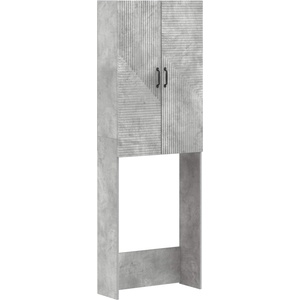 vidaXL Тоалетна Шкаф HAARLEM Бетонно сиво 66 x 25, 5 x 190 см (896918)