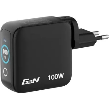 Image 1 of Verbatim Зарядно устройство, Verbatim Mini GaN Charger 100W with Display (30239)