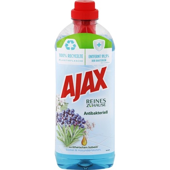 AJAX antibakteriálny čistič na podlahy Šalvia & kvet Orgovánu 1 l