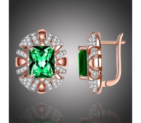 Éternelle Swarovski Elements Ashleigh E-KZCE312 zelená