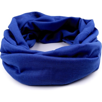 Multifunkční šátek pružný bezešvý jednobarevný 15 modrá královská – Zboží Mobilmania