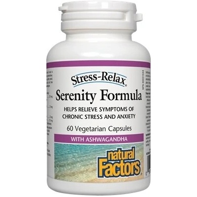 Natural Factors Serenity Formula - Антистрес Формула, 60 капсули Natural Factors (2834 NF)