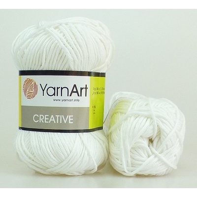 Yarn Art příze Creative_220 bílá