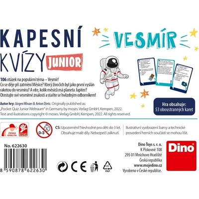Dino Vreckové kvízy junior Vesmír CZ