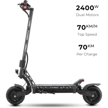 YuMe HAWK | 60V 22.5AH | 2 x 1200W ел. тротинетка