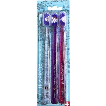 Curaprox zubná kefka 5460 Summer Fish Veľmi jemný 3 ks