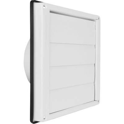 Ventishop VMNZb 100 mm nerezová a přírubou bílá
