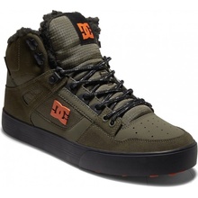 Dc Pure High Top WC WNT DOO/Dusty Olive /Orange