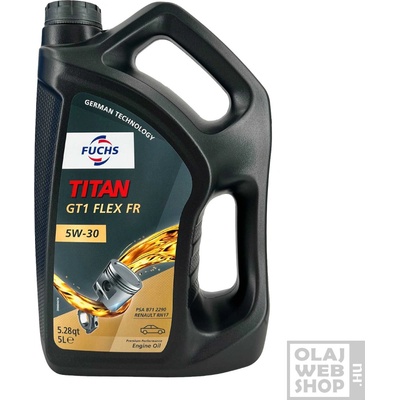 Моторно масло fuchs titan gt1 flex fr 5w-30 5l