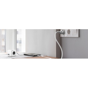 Cubenest PowerCube Extended USB PD 20W, USB, USB-C, 4x zásuvka, 1,5m PC420GY sivý/biely