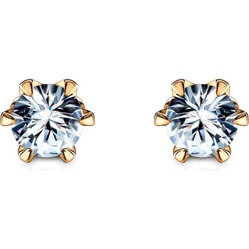 SAVICKI The Journey обеци: злато. бял сапфир