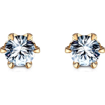 SAVICKI The Journey обеци: злато. бял сапфир