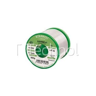 Trubičková pájka Sn99Cu1, HF32 (Ø0,7mm, 500g) - 130102354