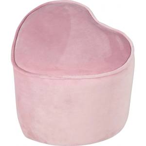Roba Светлорозов кадифен бебешки пуф Lil Sofa - Roba (450130MA)