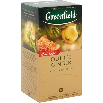 Greenfield Zelený čaj Quince ginger 25 x 2 g