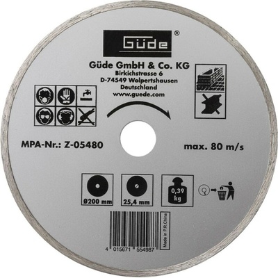Güde Diamantový kotúč 200 x 25,4 mm 55498