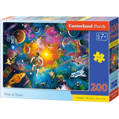 Castorland Пъзел Castorland от 200 части - Човек в космоса (B-222261)