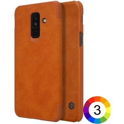 Samsung Galaxy A6+ (2018) Nillkin Кожен Калъф и Протектор