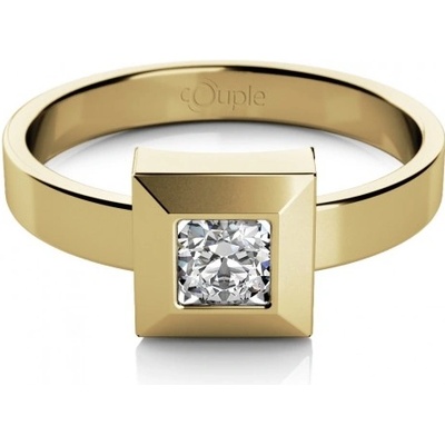 Couple Ima II ve žlutém zlatě se zirkonem 6810200