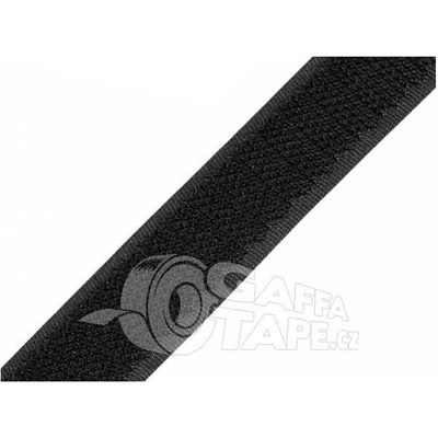 Suchý zip HÁČEK, šíře 20 mm černý 1m